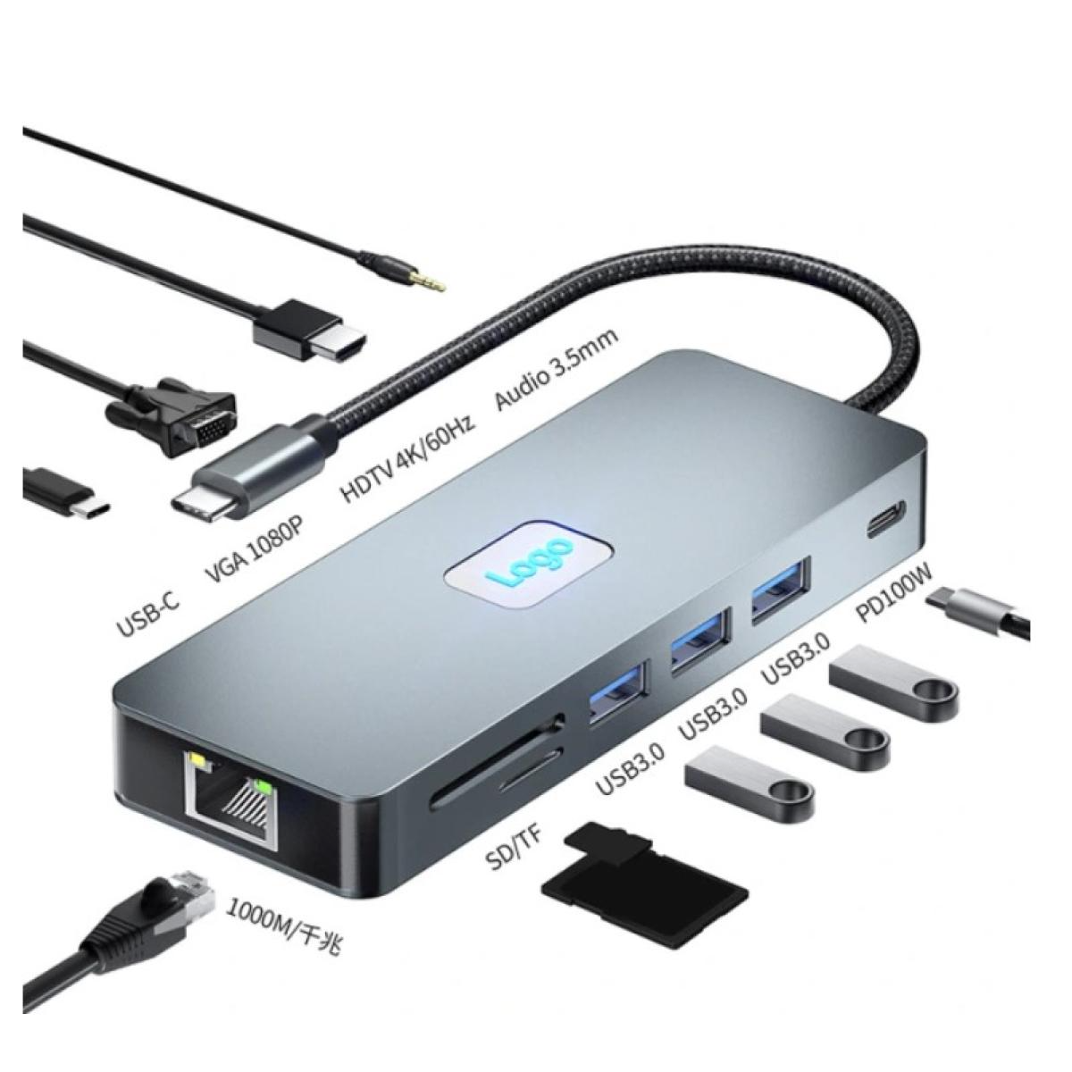 Haing Type-c To Multifunctional Adapter 11 in 1HI-3024- TMA Haing Type-c To Multifunctional Adapter 11 in 1HI-3024- TMA